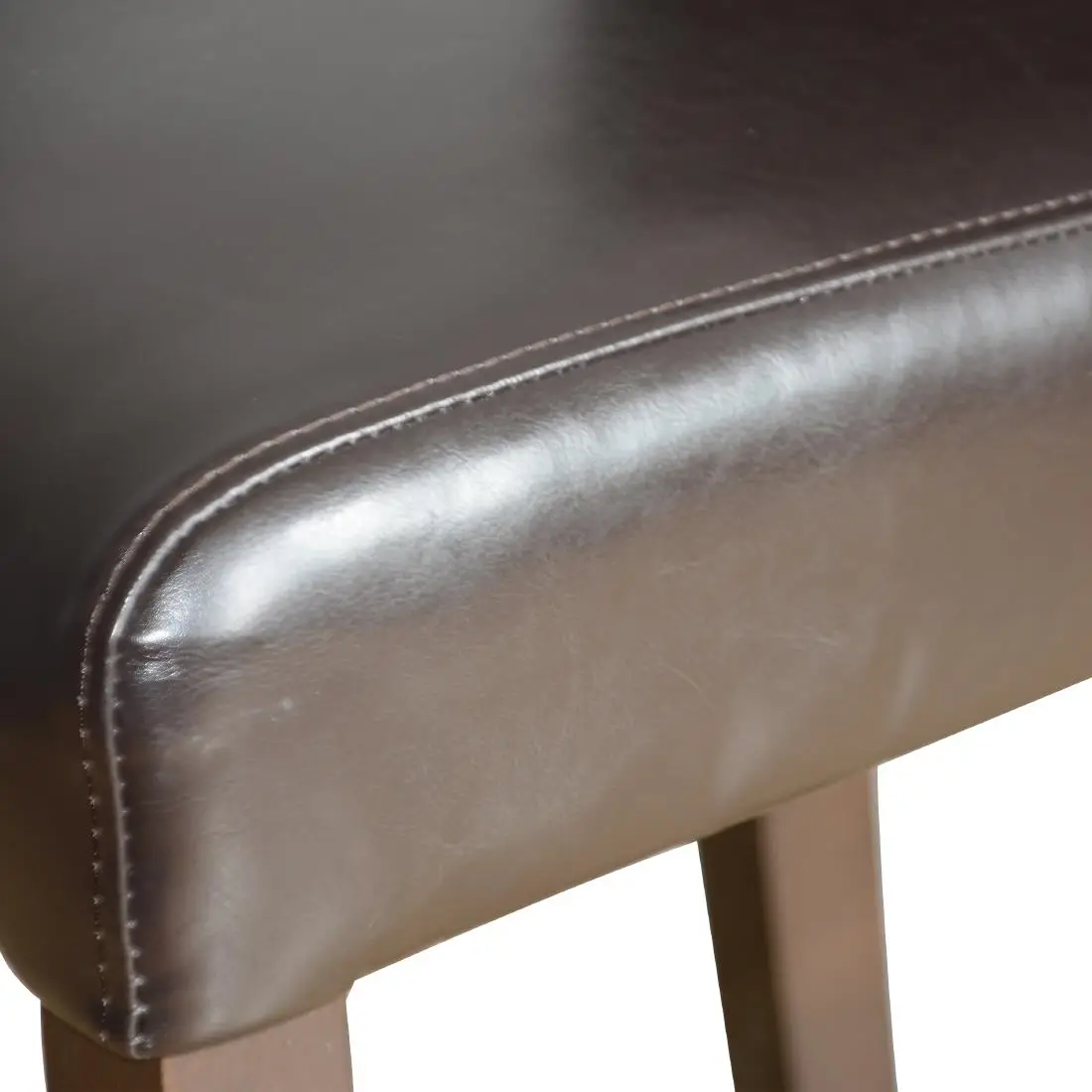 Bolero Faux Leather High Bar Stool Brown (Single) GG652 - Image 5