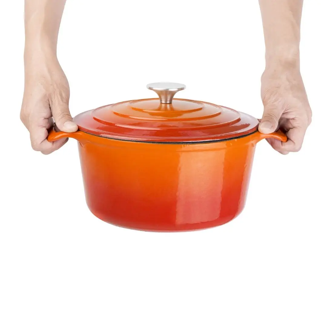 Vogue Round Casserole Dish Orange 4Ltr GH303 - Image 6