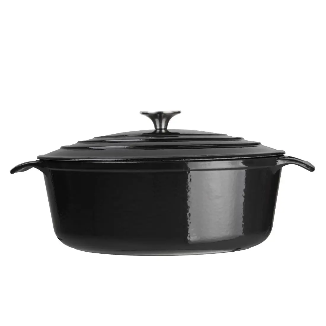Vogue Oval Casserole Dish Black 5Ltr GH306 - Image 3