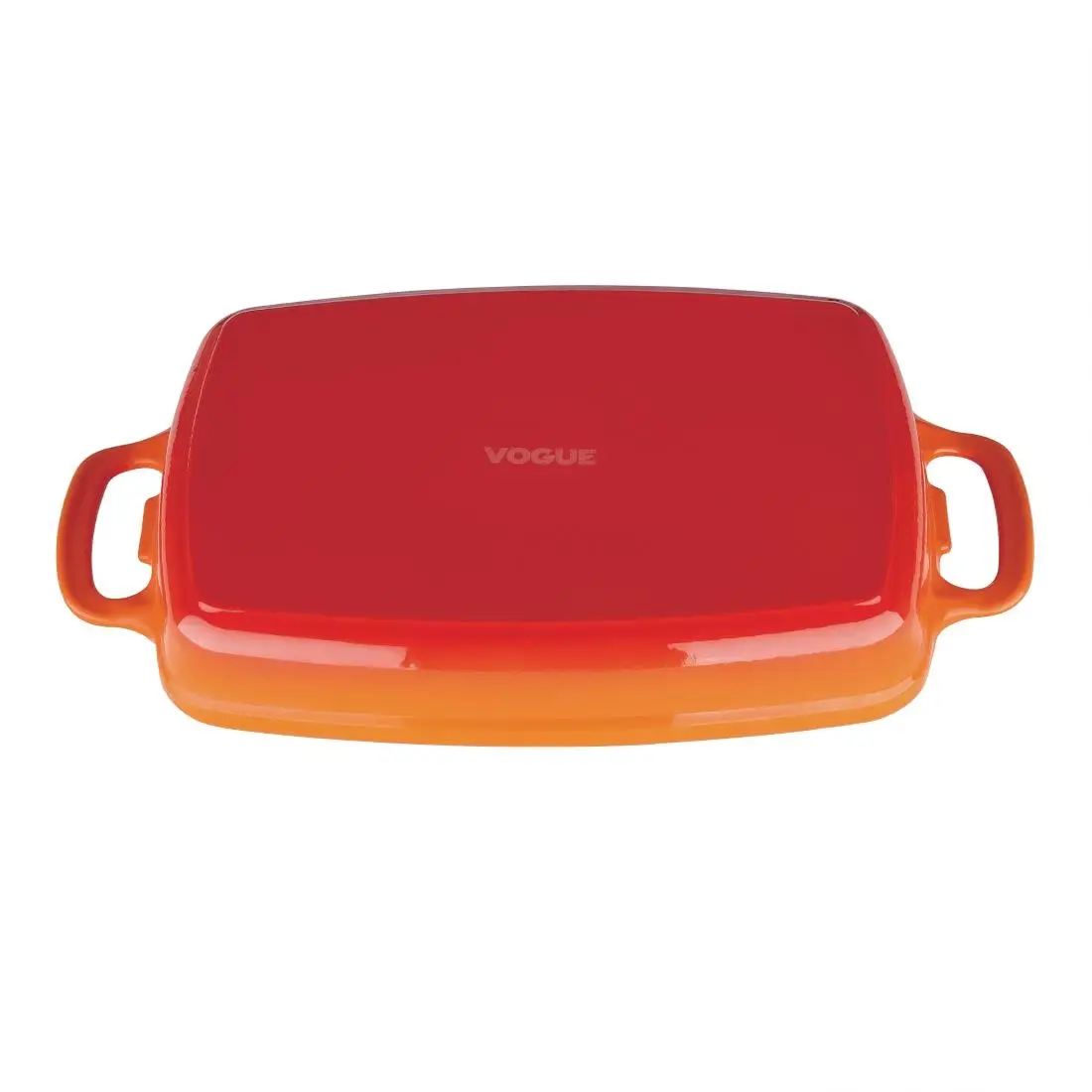 Vogue Cast Iron Casserole Dish Orange 1.8Ltr GH321 - Image 2