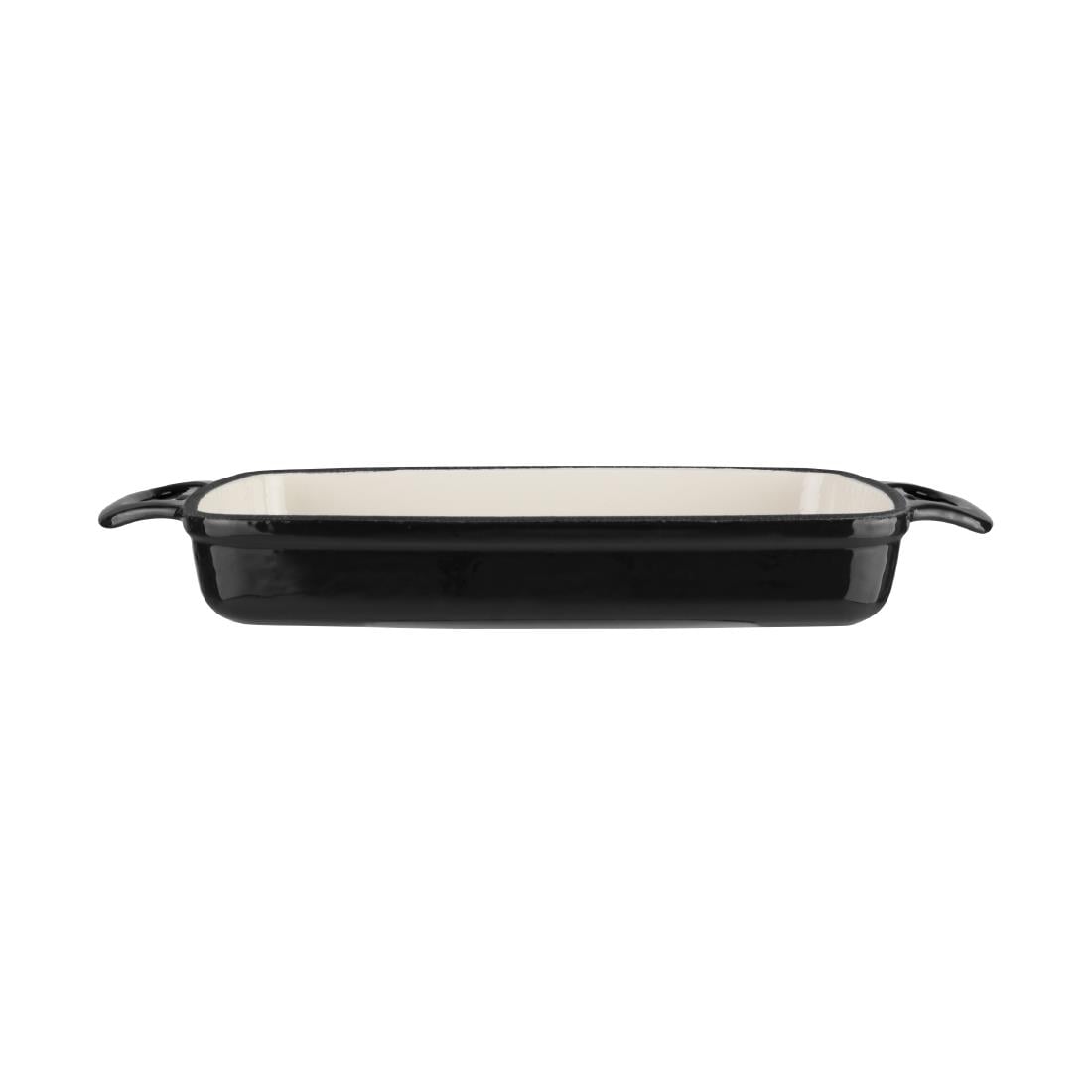 Vogue Rectangular Cast Iron Dish Black 1.8Ltr GH323 - Image 2