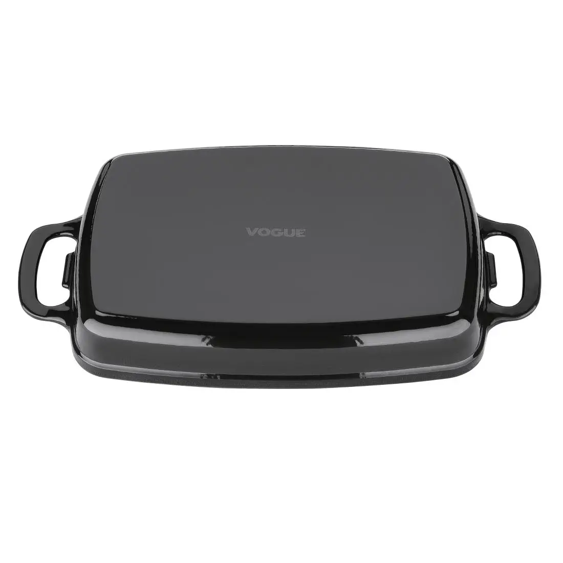 Vogue Rectangular Cast Iron Dish Black 1.8Ltr GH323 - Image 4