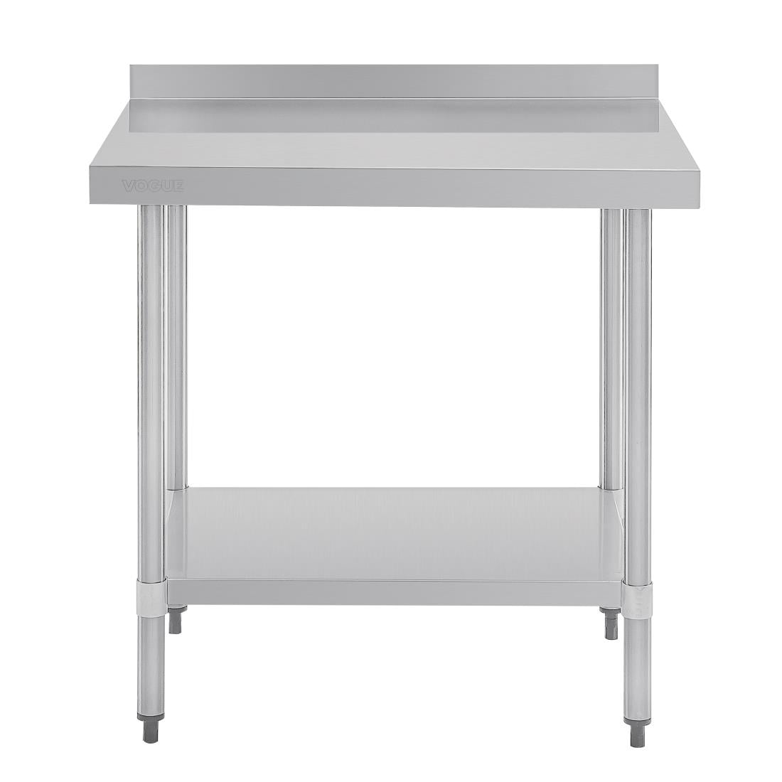 Vogue Stainless Steel Table with Upstand 900mm GJ506 - Image 5