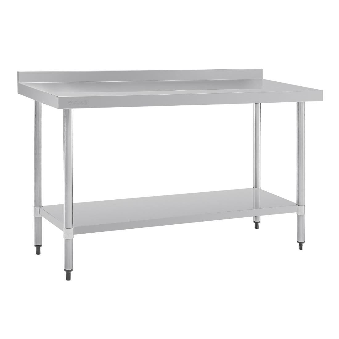 Vogue Stainless Steel Table with Upstand 1500mm GJ508 - Image 5