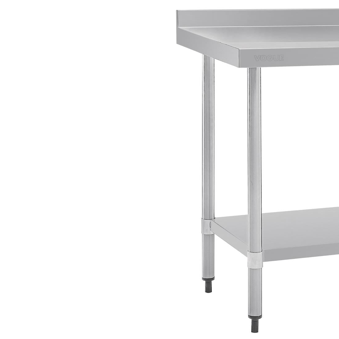 Vogue Stainless Steel Table with Upstand 1500mm GJ508 - Image 7