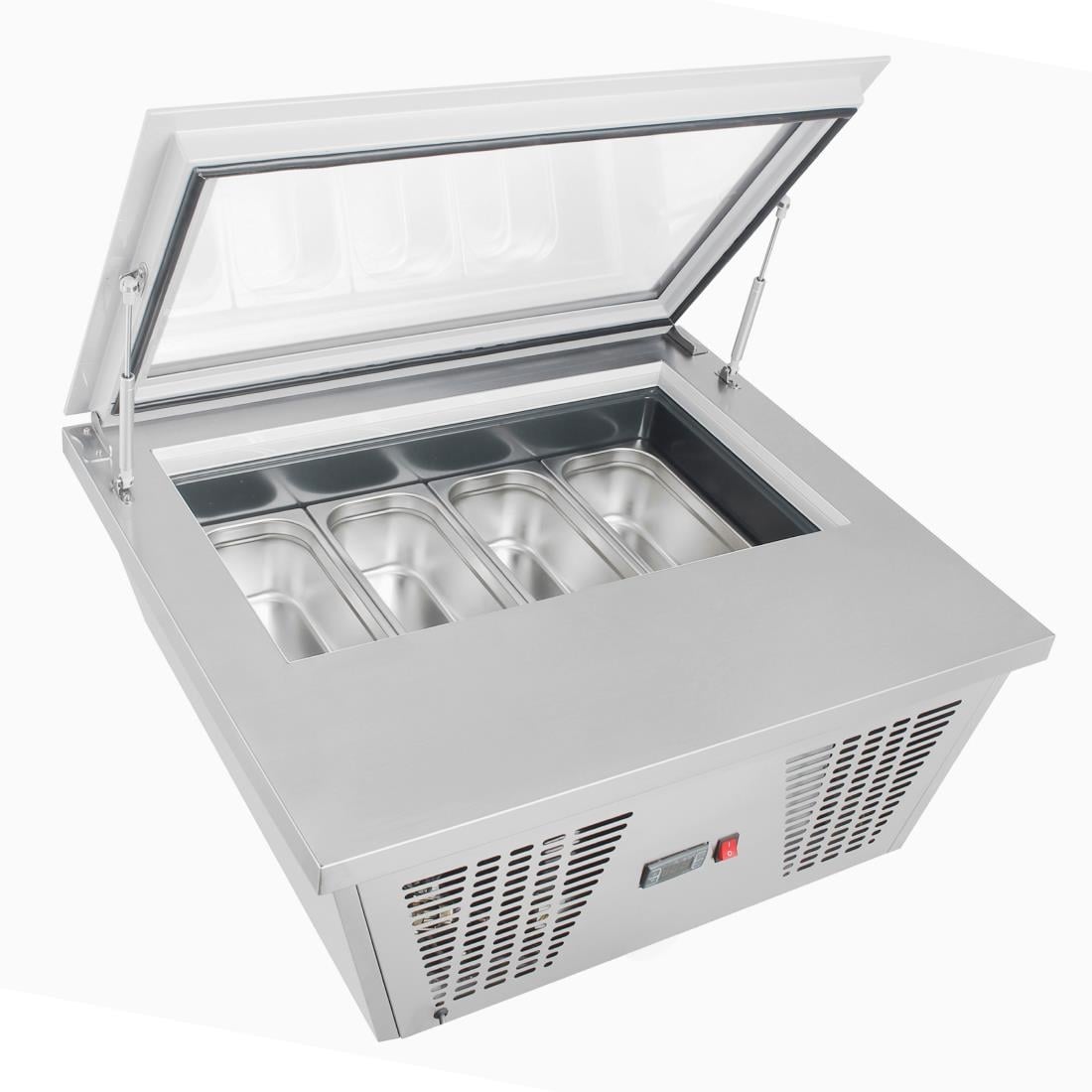 Polar G-Series Countertop Ice Cream Freezer 4x Napoli Pans GK068