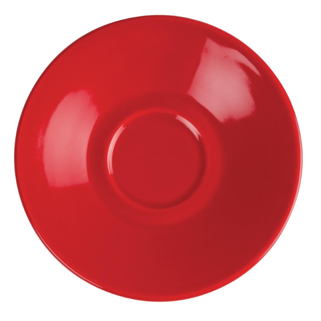 Olympia Cafe Espresso Saucers Red 117mm (12 Pack) GK085