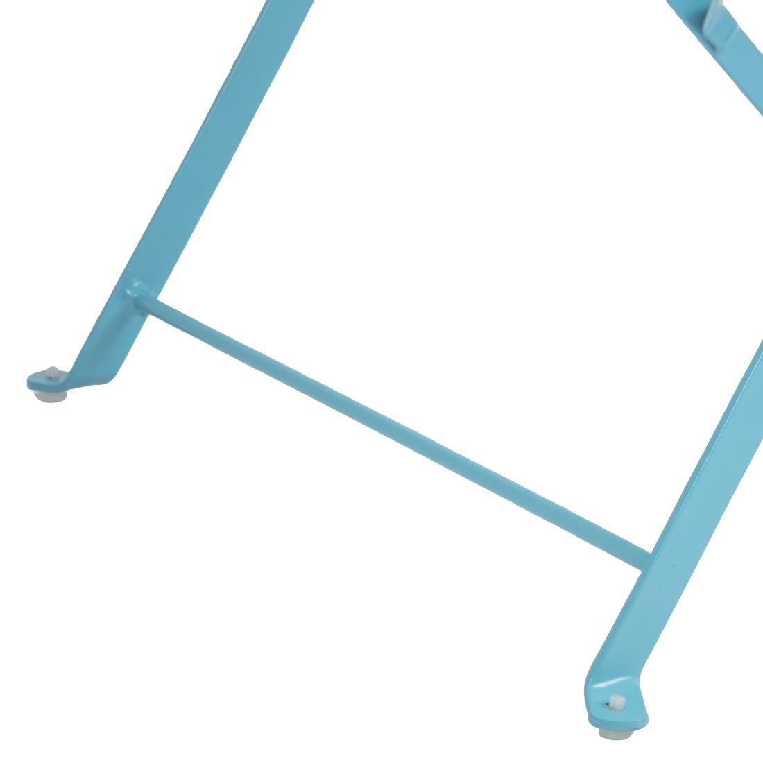 Bolero Perth Pavement Style Folding Chairs Blue (2 Pack) GK982 - Image 10