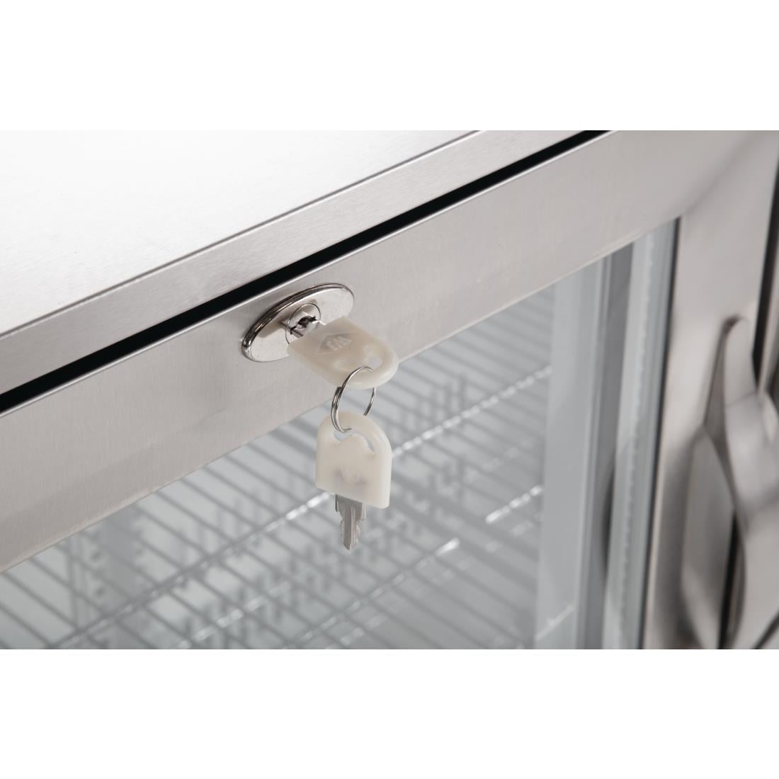 Polar G-Series Back Bar Cooler with Hinged Doors Stainless Steel 330Ltr GL009 - Image 7