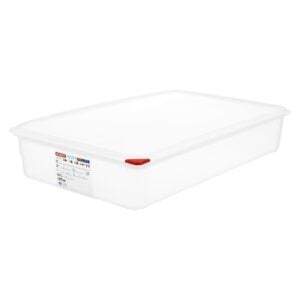 Araven Polypropylene 1/1 Gastronorm Food Containers 13.7Ltr with Lid (4 Pack) GL260