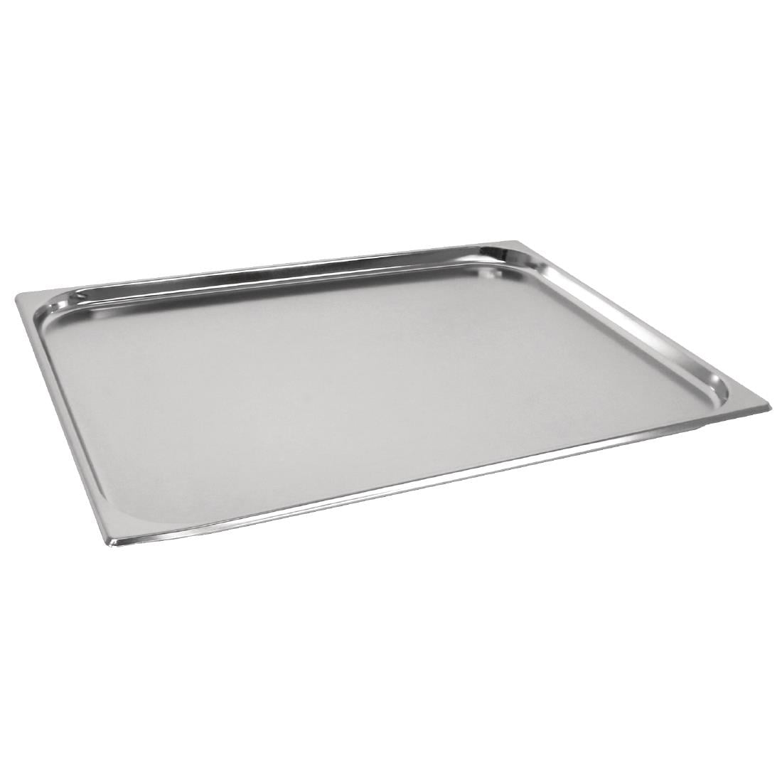 Vogue Stainless Steel 2/1 Gastronorm Tray 20mm GM316