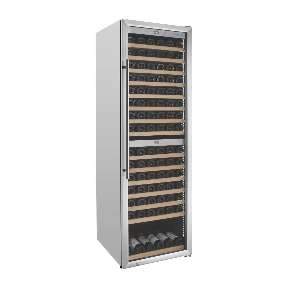 Polar G-Series Dual Zone Wine Fridge Stainless Steel 172 Bottle GM629 - Image 4