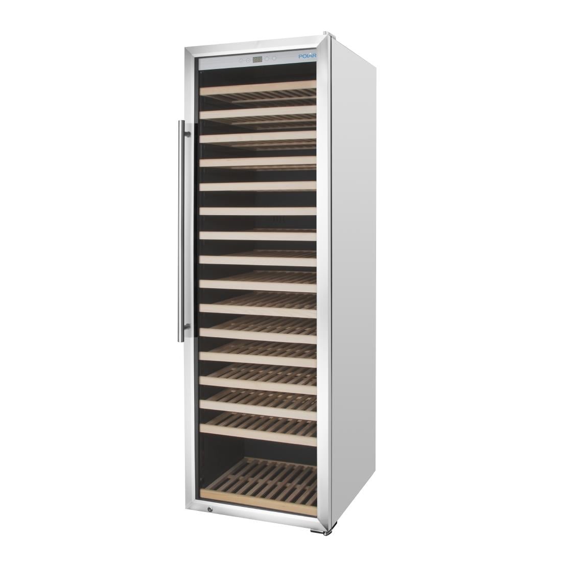 Polar G-Series Single Zone Wine Fridge Stainless Steel 187 bottles GM889