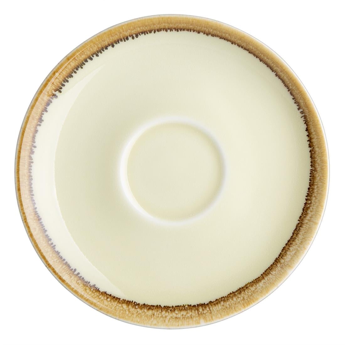 Olympia Kiln Cappuccino Saucers Sandstone 160mm (6 Pack) GP333