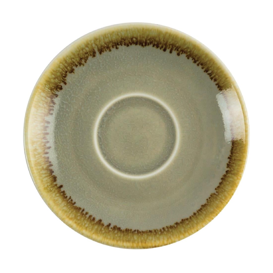 Olympia Kiln Espresso Saucers Moss 115mm (6 Pack) GP477