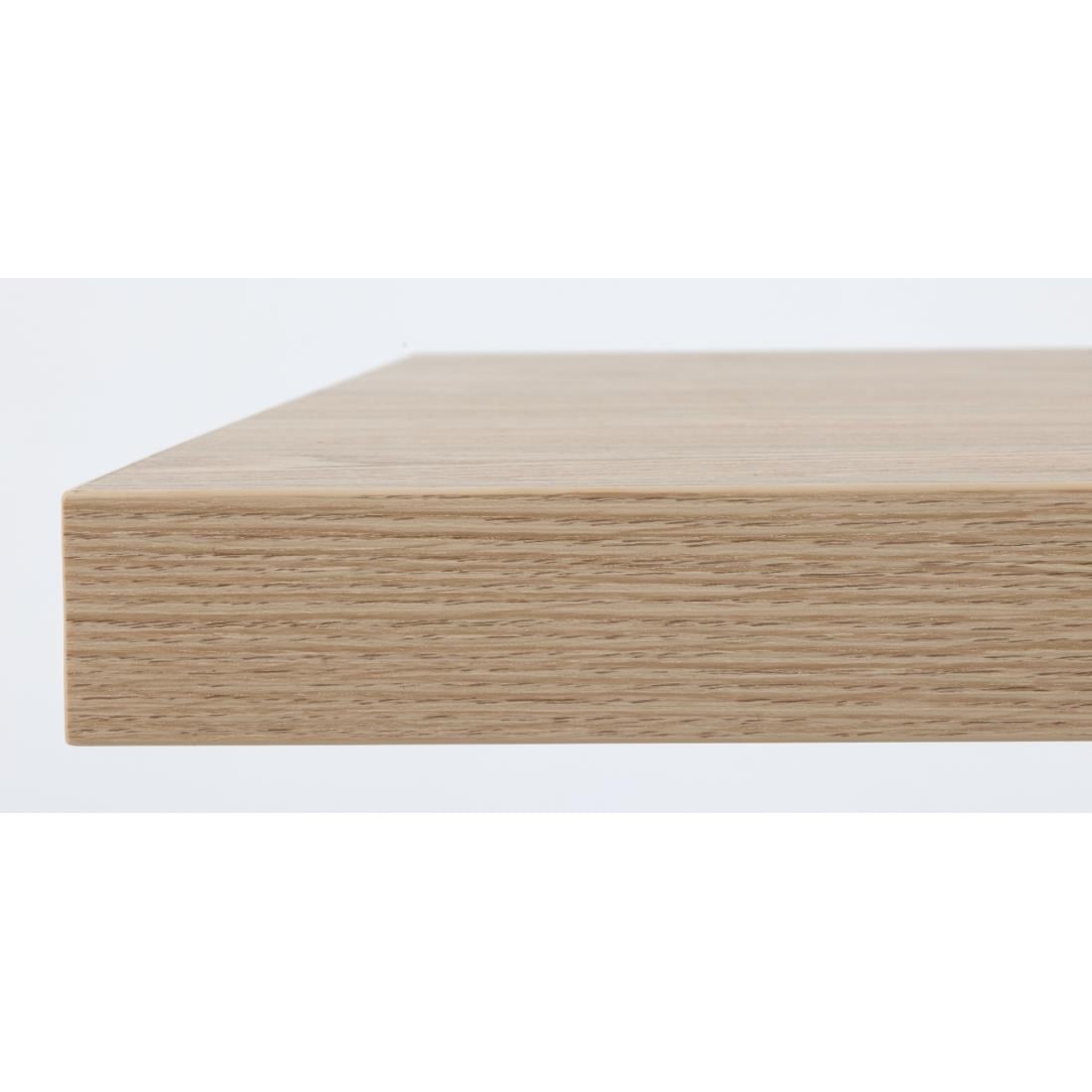 Bolero Pre-drilled Square Tabletop Antique Natural 600mm GR325 - Image 4