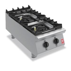 Falcon F900 Two Burner Countertop Boiling Hob Natural Gas G9042 GR400-N