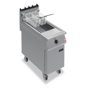 Falcon F900 Free Standing Natural Gas Fryer on Castors G9341 GR469-N