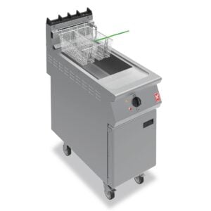 Falcon F900 Free Standing Natural Gas Filtration Fryer on Castors G9341F GR470-N