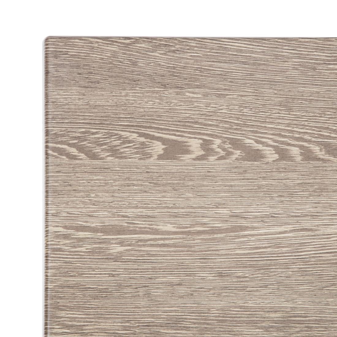 Bolero Pre-Drilled Square Table Top Wenge Grain 700mm HC295 - Image 3