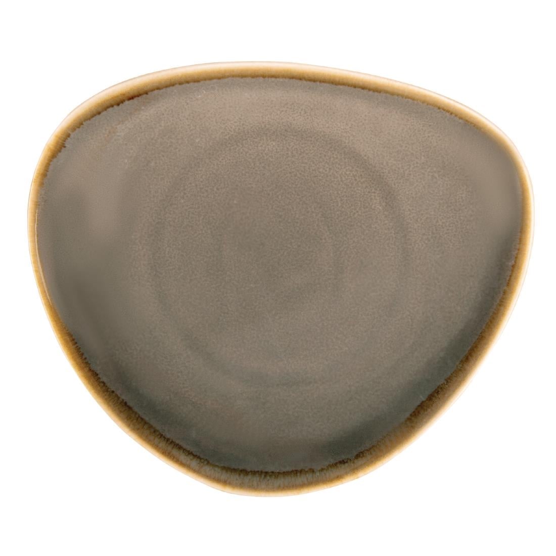 Olympia Kiln Triangular Side Plates Smoke 165mm (6 Pack) HC383