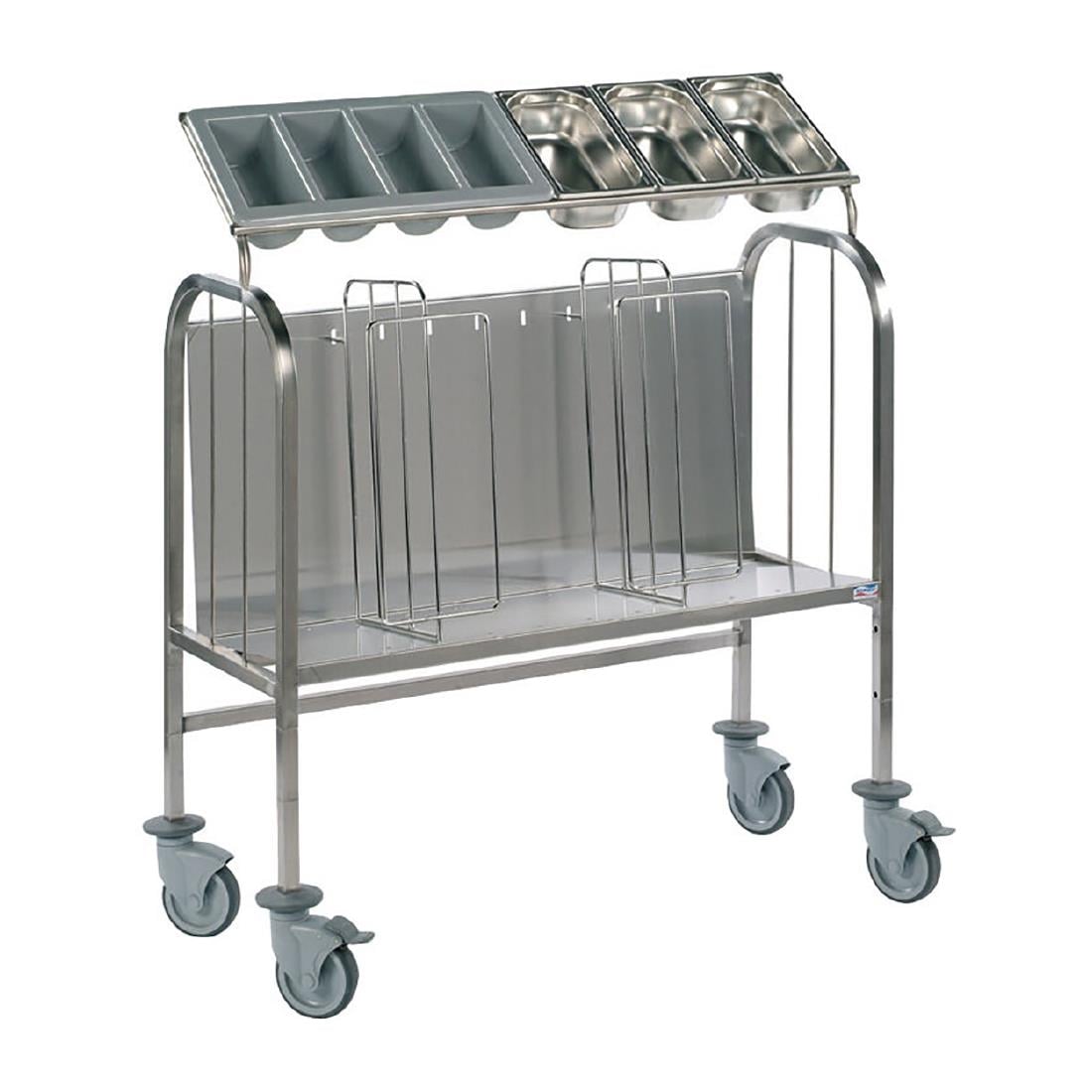 Matfer Bourgeat Tall 200 Plate and Cutlery Trolley HP712