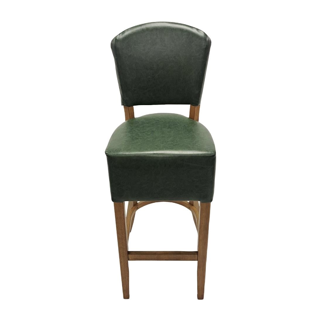 Hanoi Bar Chair in Weathered Oak with Bison Cedar Vinyl HP783 - Image 4