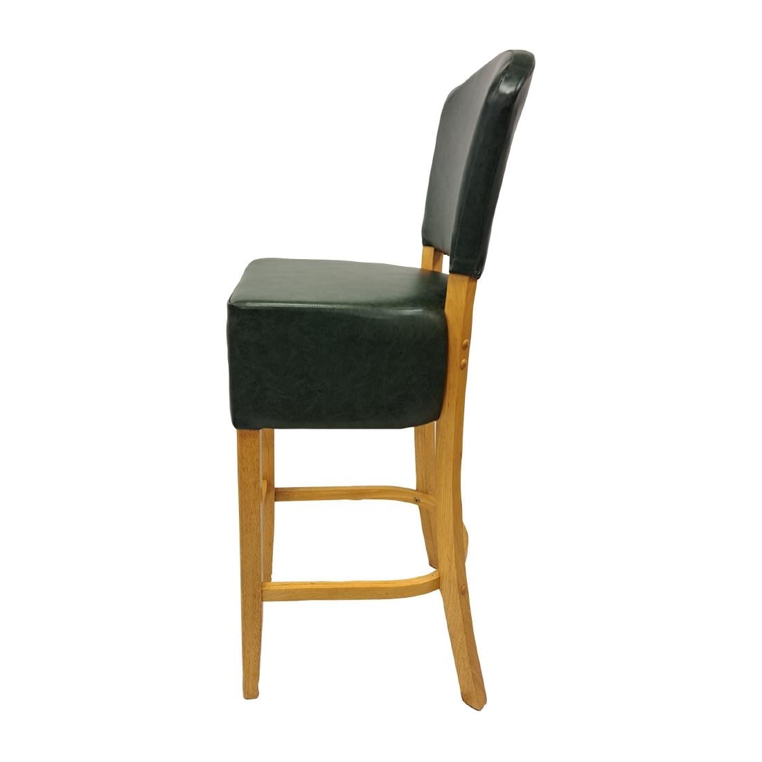 Hanoi Bar Chair in Soft Oak with Bison Cedar Vinyl HP790 - Image 3