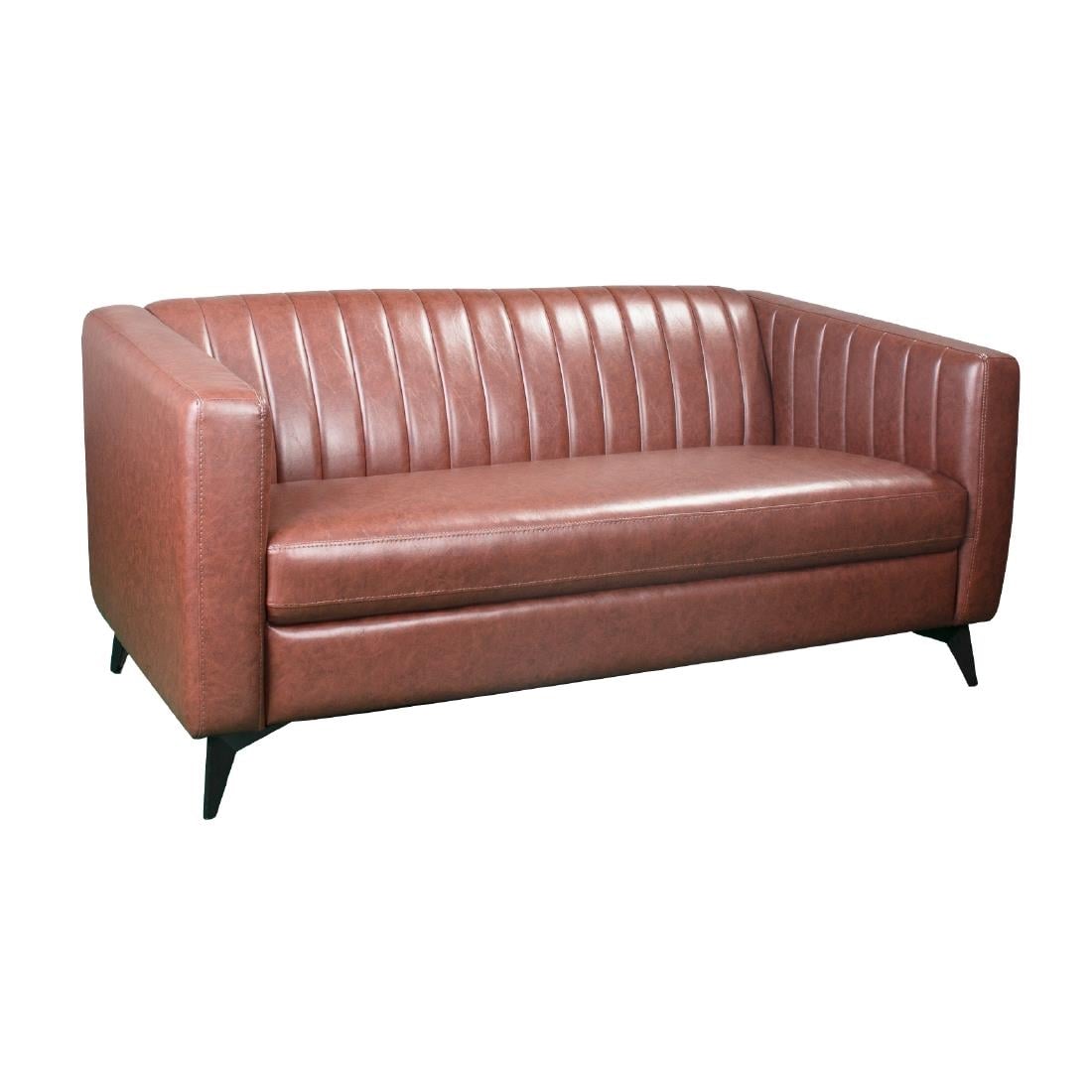 Capri 2 Seat Sofa in Bison Espresso Vinyl HP796