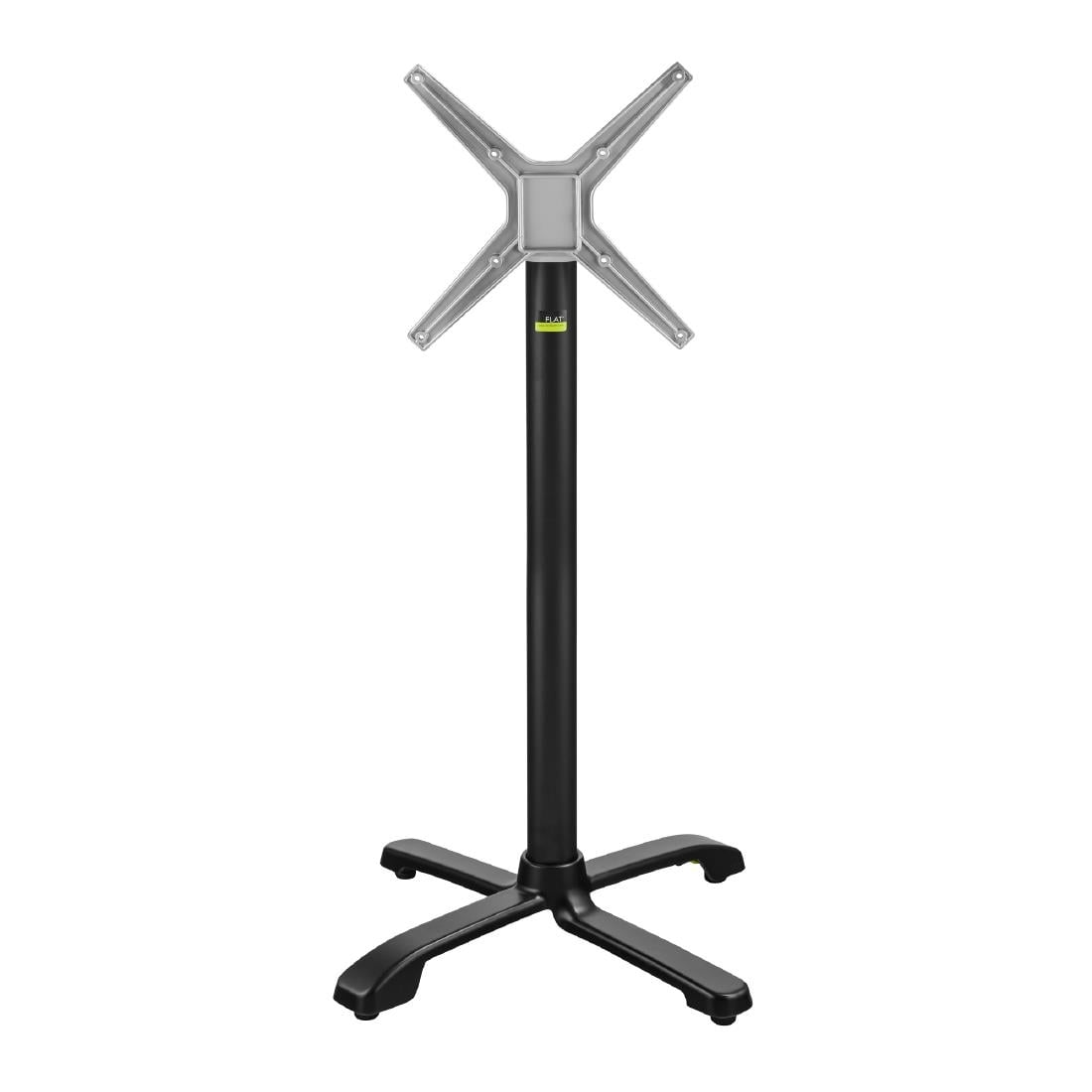 FLAT Auto Adjust SX26 Bar Height Table Base Black FlipTop HS722