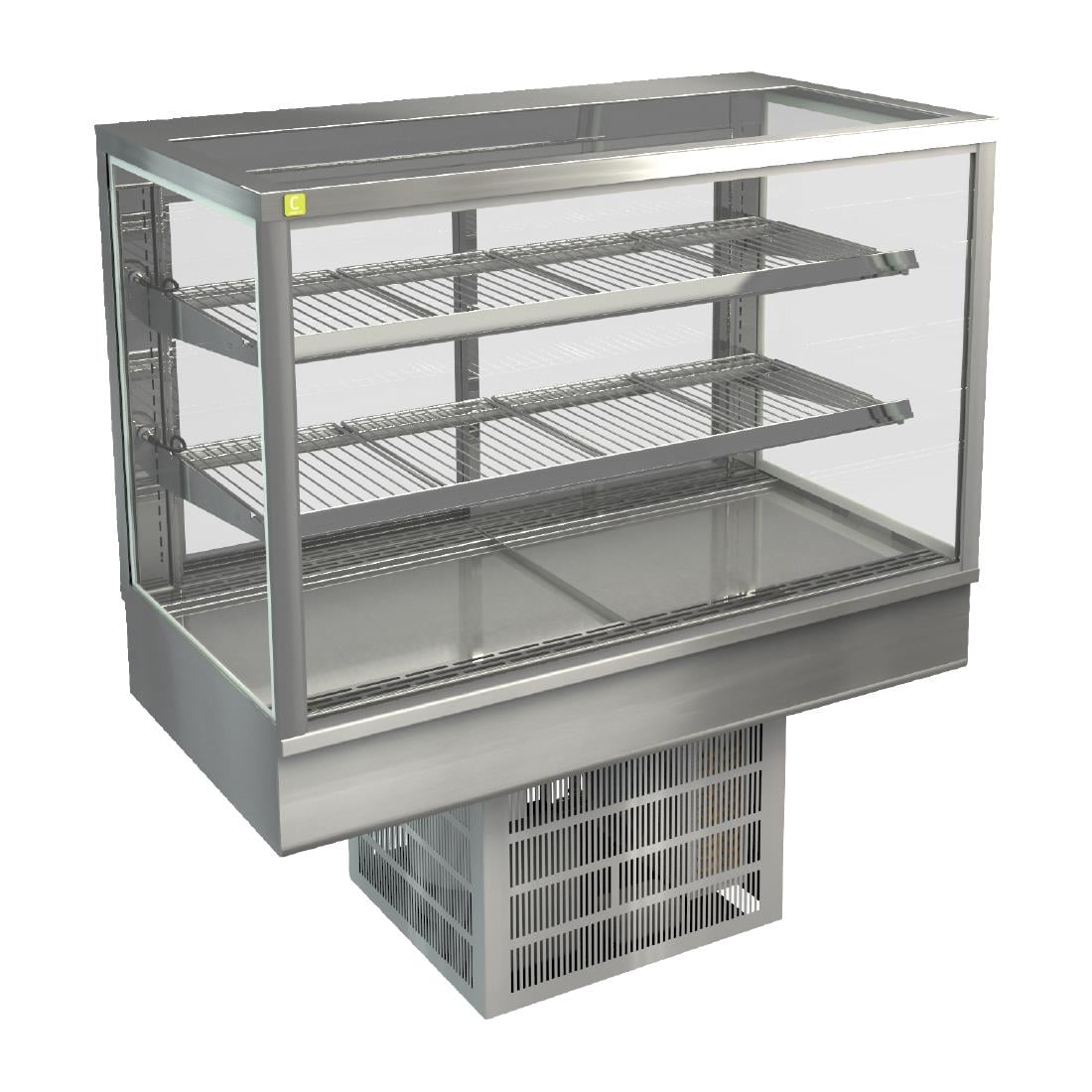 Cossiga Tower STG Refrigerated Drop-in Display w/Solid Front Glass & Rear Sliding Doors 1200mm HT571