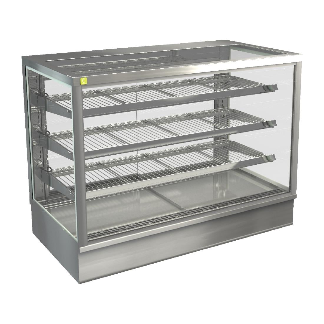 Cossiga Tower STG Heated Drop-in Display w/Solid Front Glass & Rear Sliding Doors 1200mm HT579
