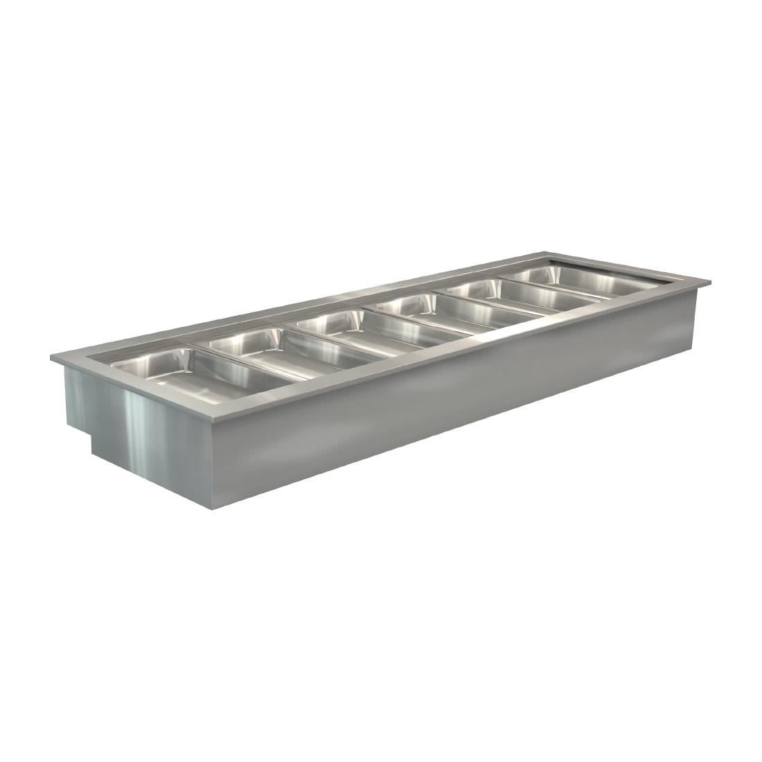 Cossiga Linear Series Drop-in Bain Marie 6x1/1 G/N 2165mm HT655