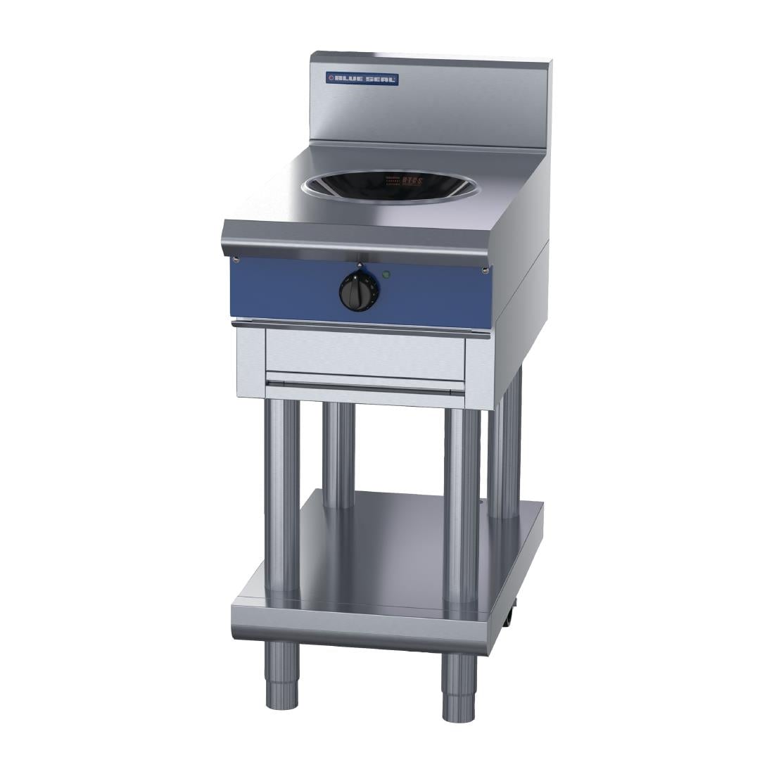 Blue Seal 450mm Induction Wok 5kW with Leg Stand UKIN511W5-L HW611