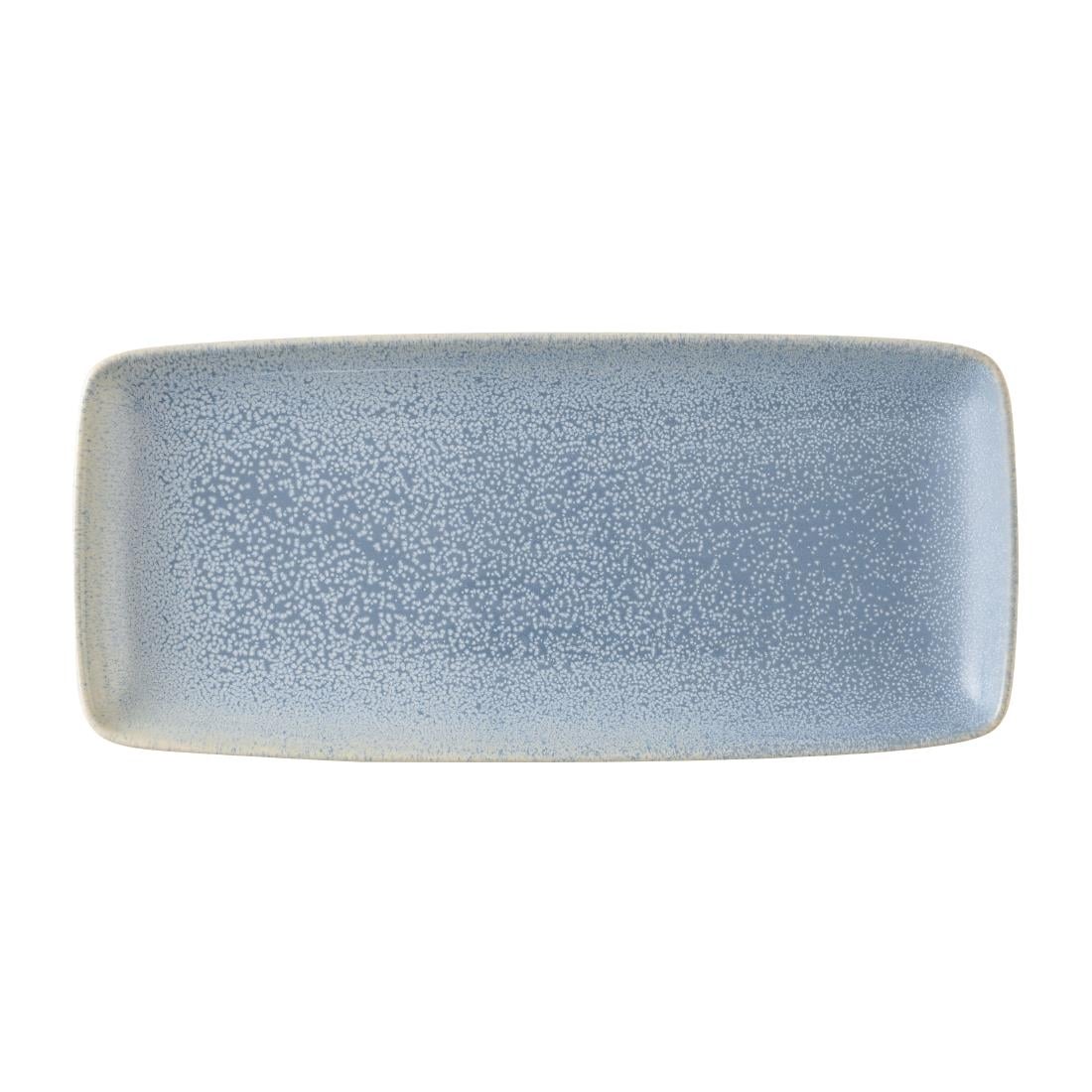 Dudson Evo Azure Rectangular Platters Blue 254x101mm (6 Pack) HX218
