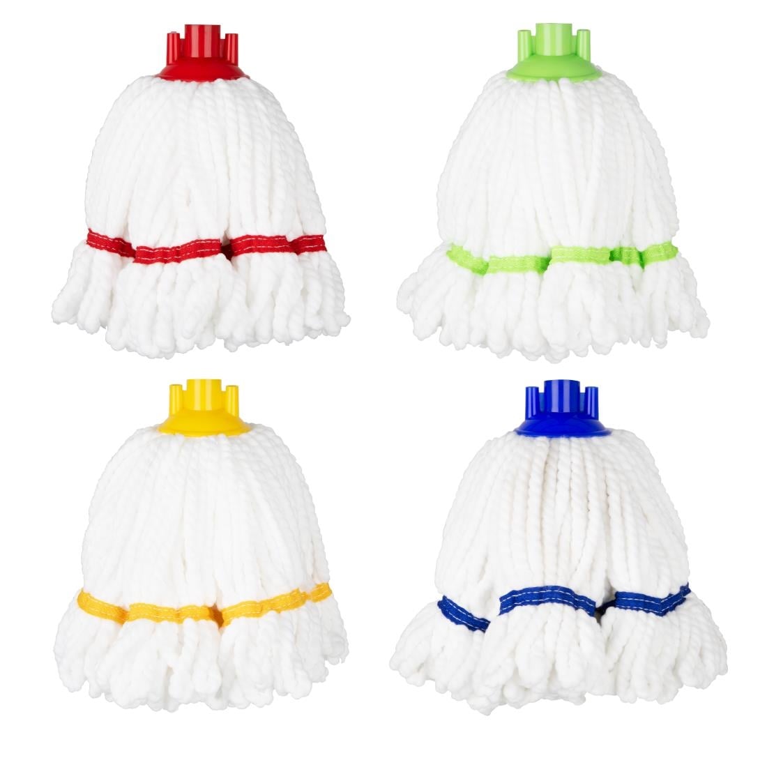Jantex Connect Microfibre Mop Head Green Stripe 150g HX251 - Image 4