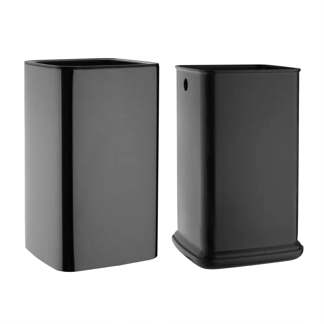 Bolero Square Waste Bin Titanium Black 7Ltr HX259 - Image 4