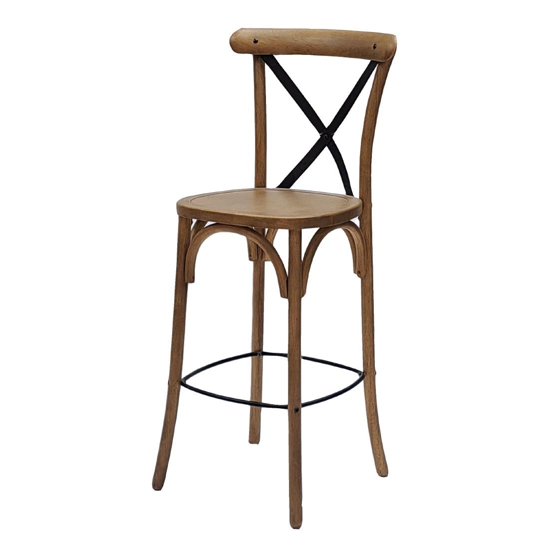 Bristol Bar Chair in Weathered Oak HX871