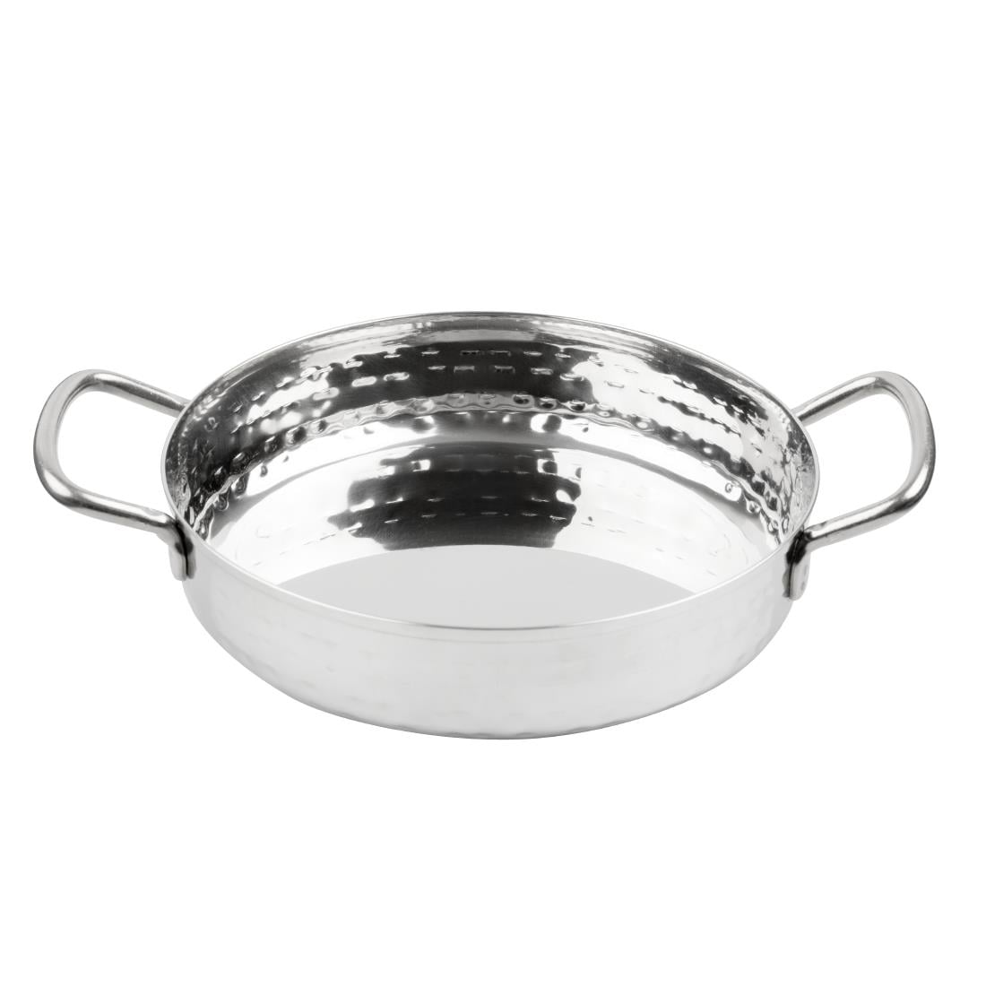 Olympia Table Presentation Handled Dish Stainless Steel Hammered 150mm HY111 - Image 2