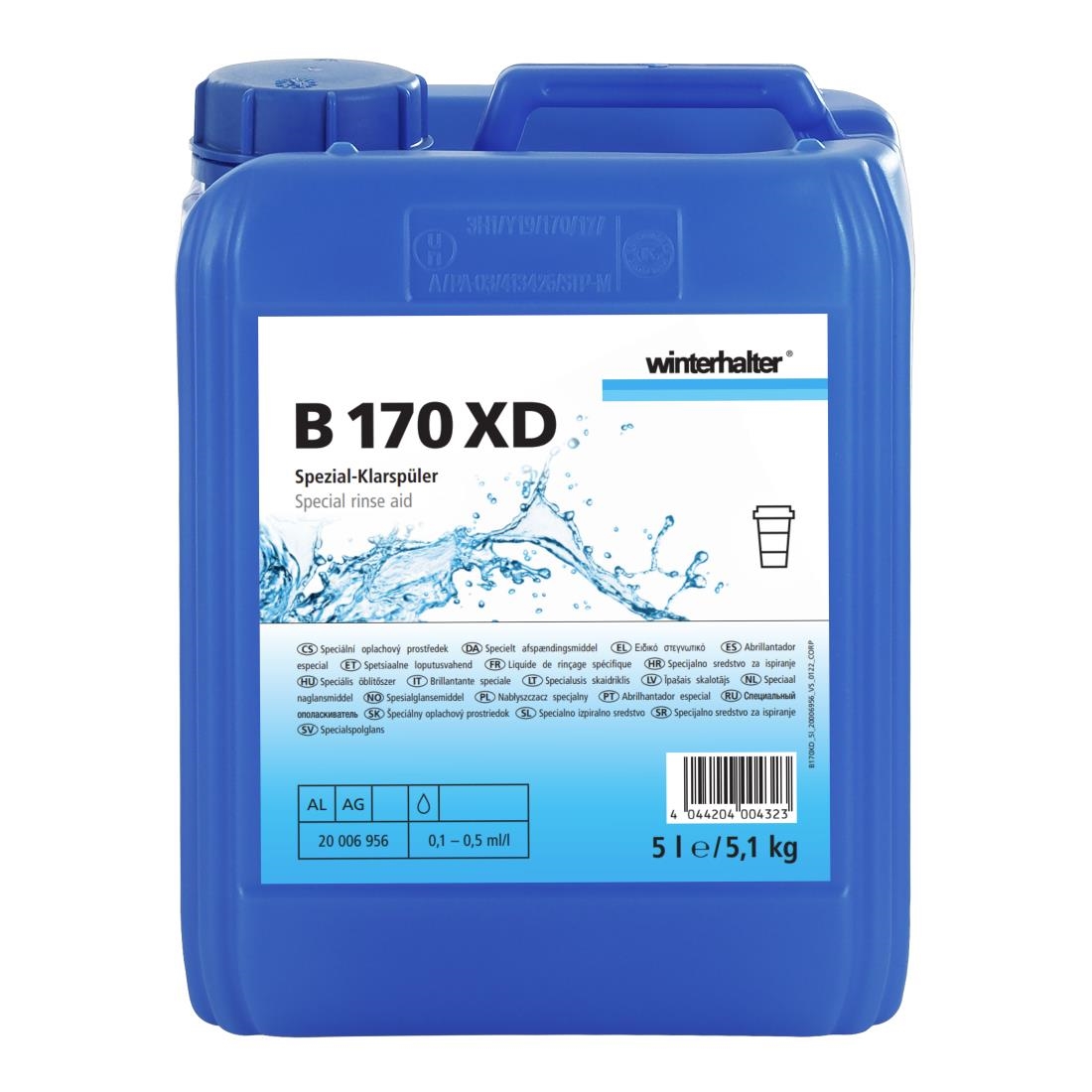 B170XD Plastics Rinse Aid 5Ltr