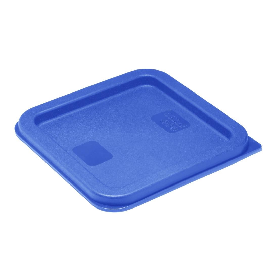 Hygiplas Square Food Storage Container Lid Blue Small HY410
