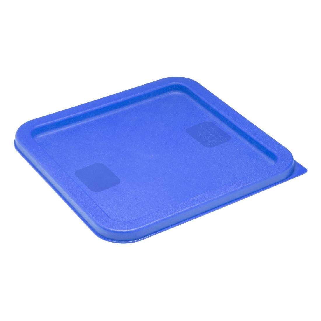 Hygiplas Square Food Storage Container Lid Blue Medium HY411