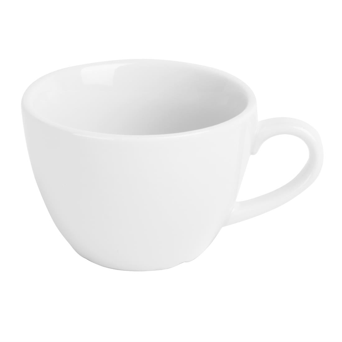 Olympia Whiteware Flat White Cups 170ml (12 Pack) HY539 - Image 3