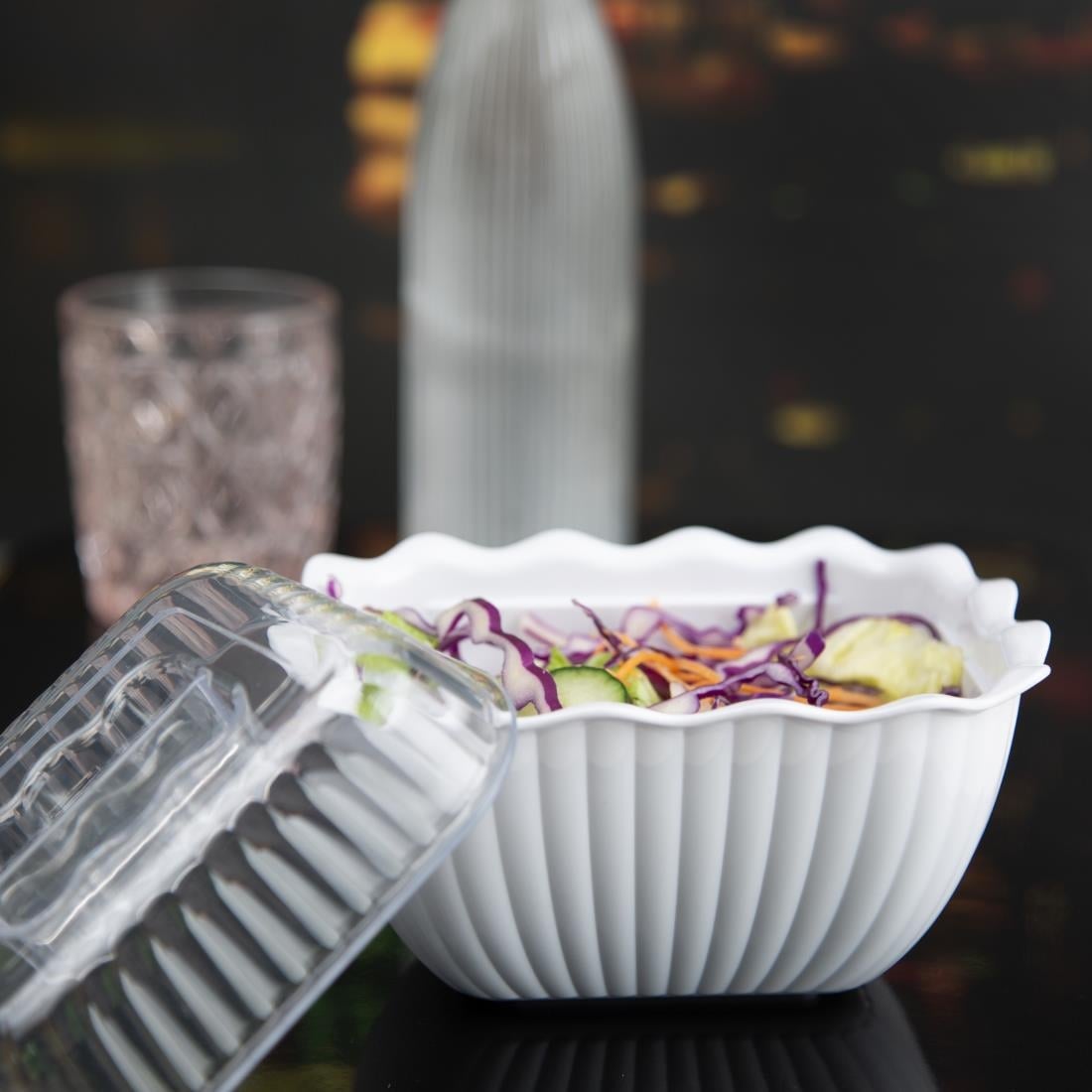 Olympia Kristallon Raised Lid for Small Salad Crock HY808 - Image 6