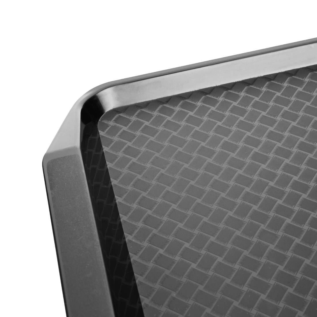 Olympia Kristallon PP Rectangular Handled Tray Black 435x300mm HY809 - Image 5