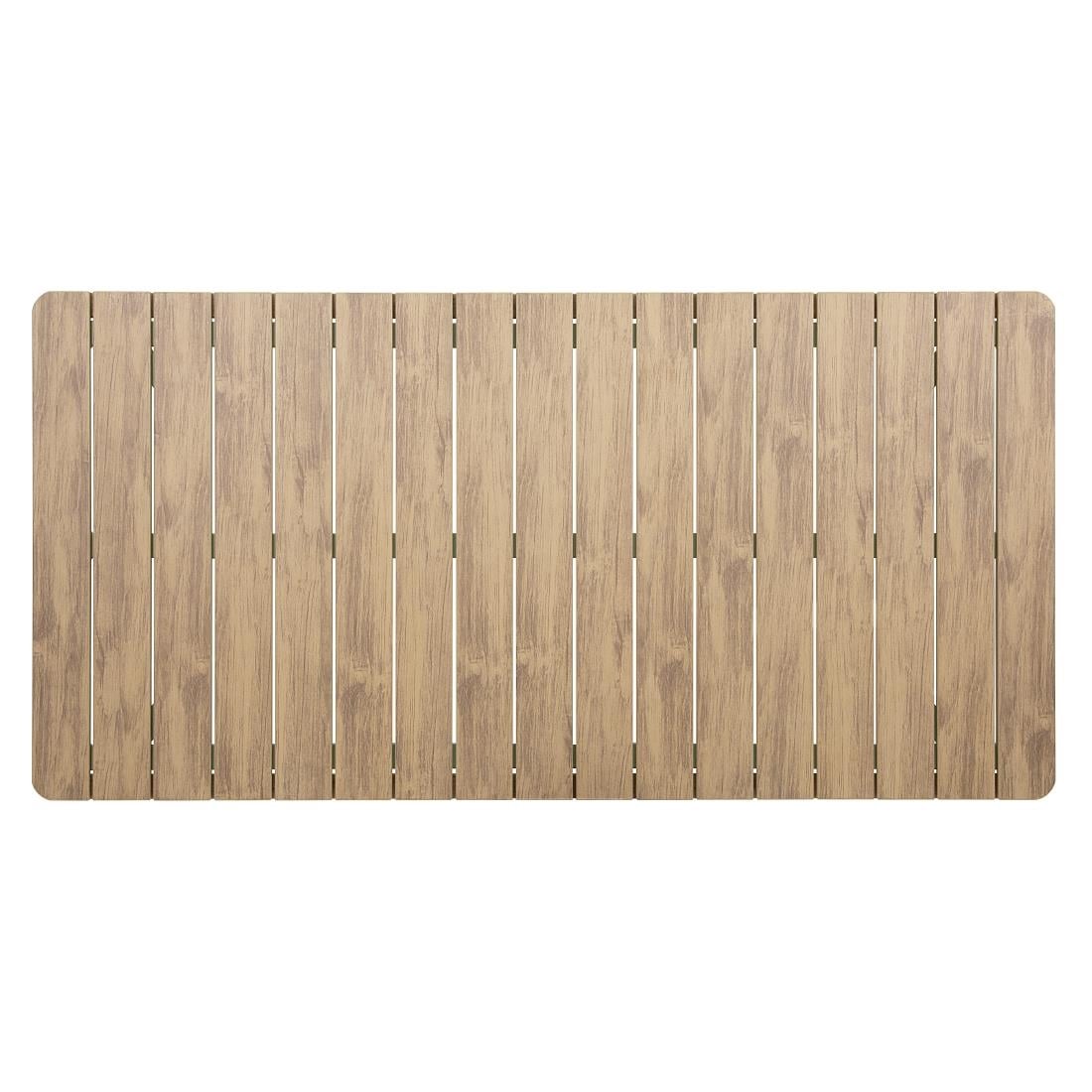 Bolero Melbourne Outdoor Polywood Dining Table 1610x800x734mm HZ218 - Image 3