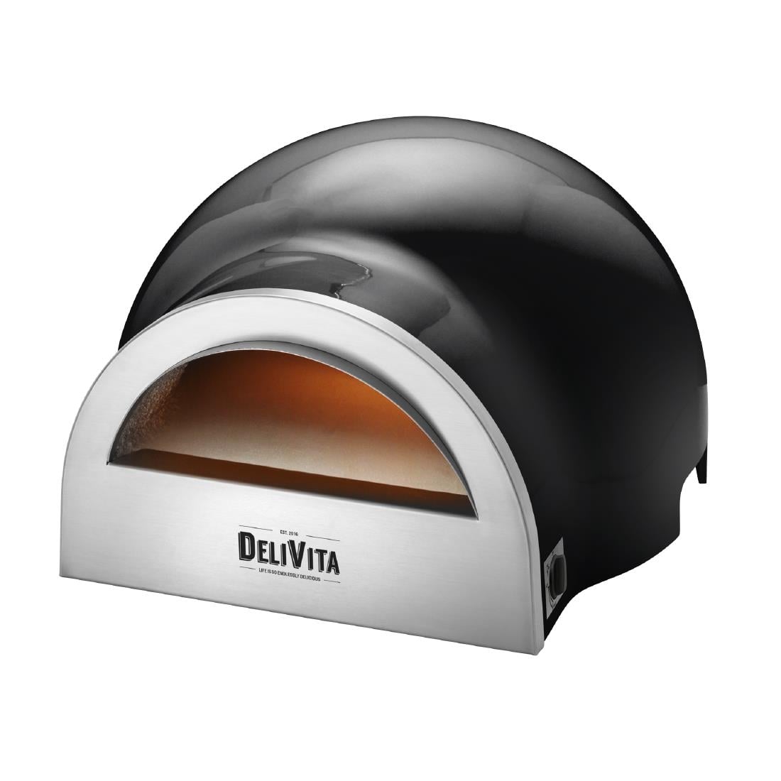Delivita Dual Fuel Gas Pizza Oven Very Black HZ245