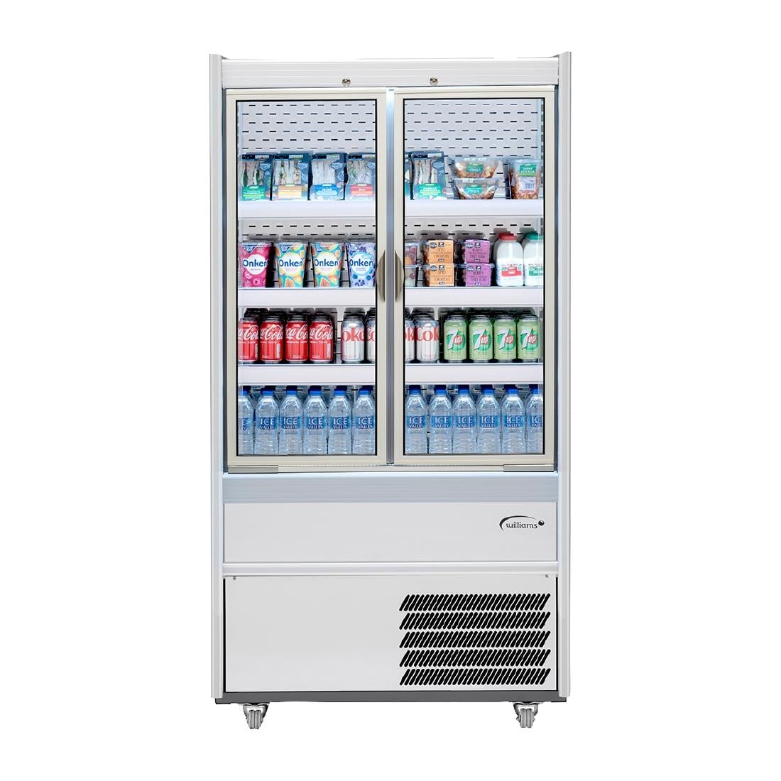 Williams Slimline Gem Multideck Fridge White with Hinged Front Door R100-WCD-HFD HZ272