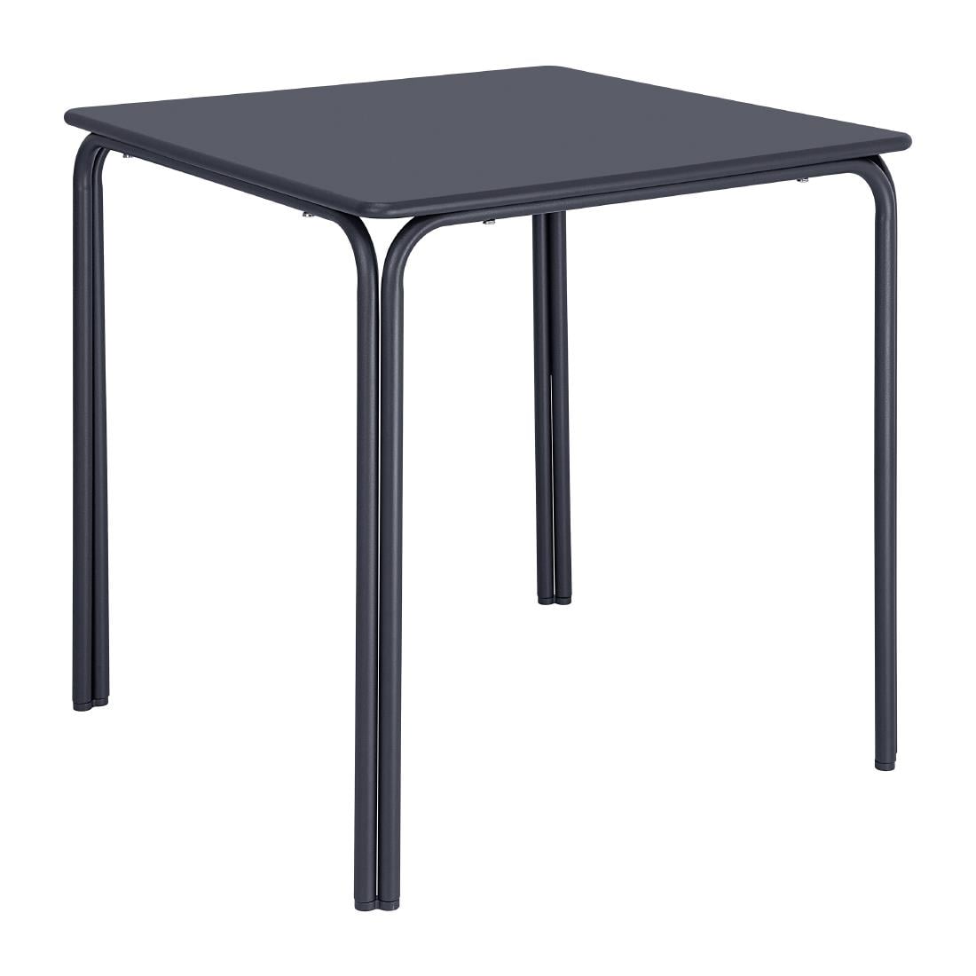 Bolero Adeline Steel Square Table 700mm Slate Blue HZ355