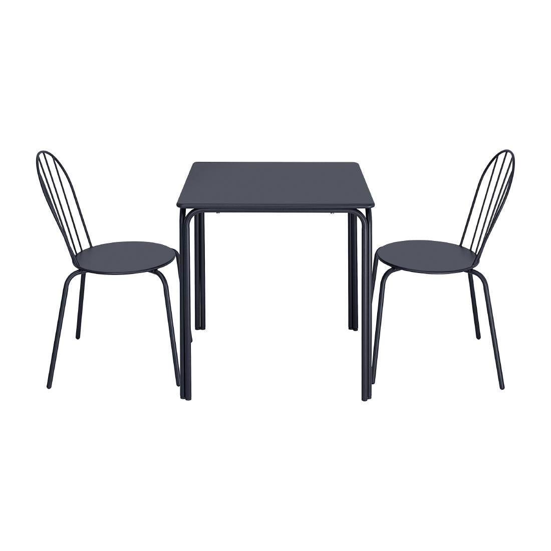 Bolero Adeline Steel Square Table 700mm Slate Blue HZ355 - Image 3